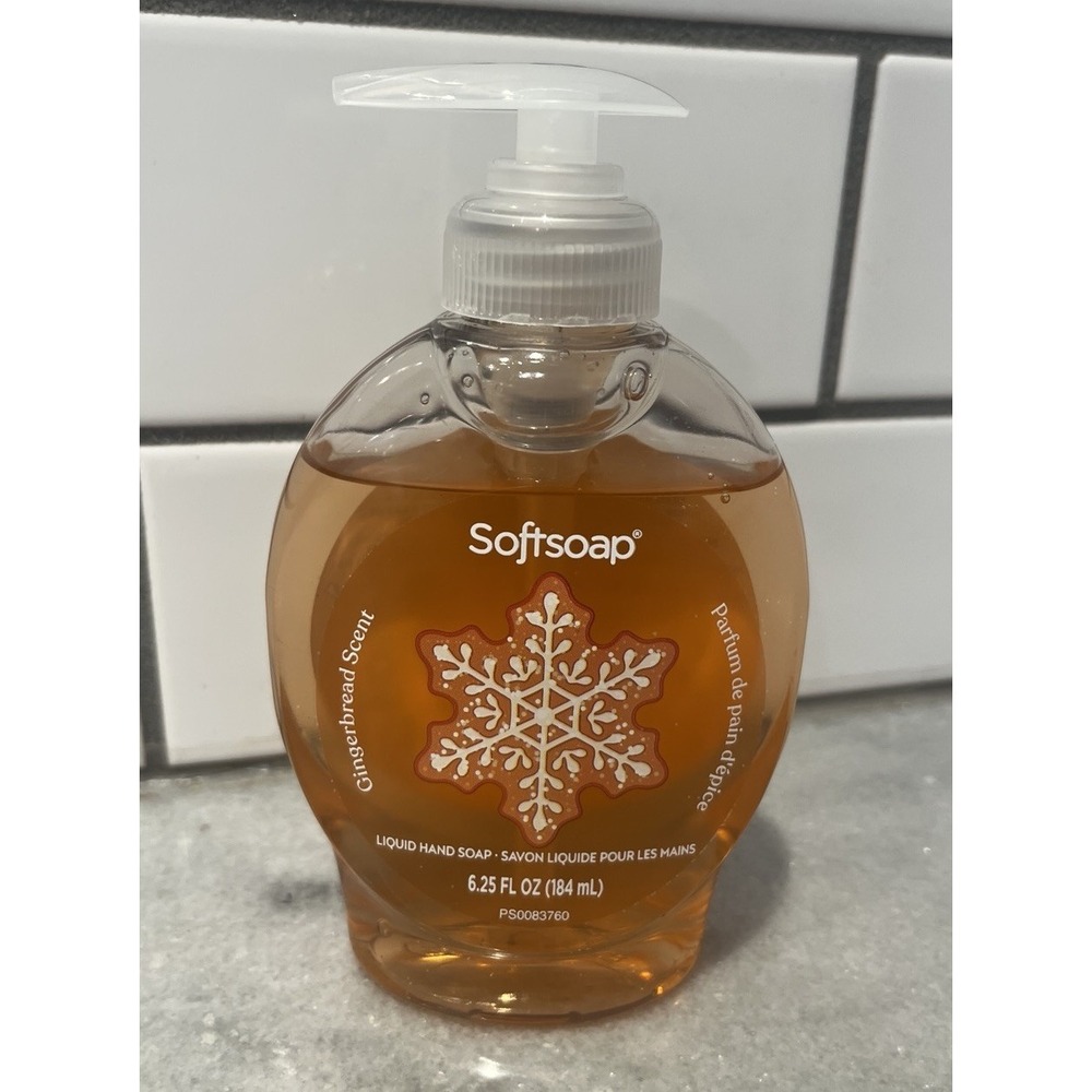 Limited Edition Liquid Hand Soap, Gingerbread Scent, 6.25 Fl Oz Pump Bottle
